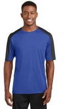 Sport-Tek® Adult Unisex PosiCharge® Competitor Sleeve-Blocked T-Shirt